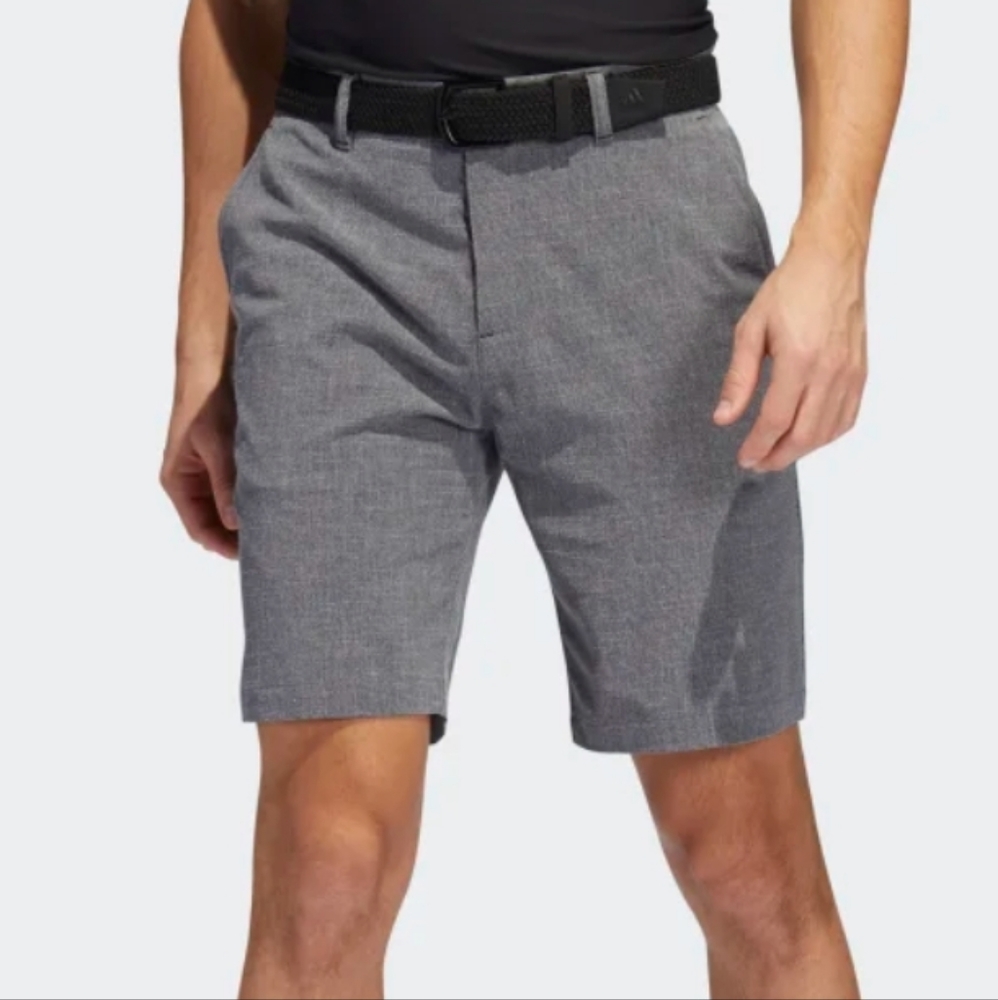 Adidas Golf Short, size 38, Heather gray cross hatch